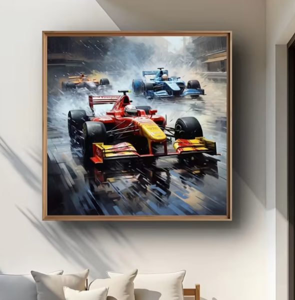 Diamond Painting Formel-1 Rennszene